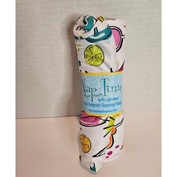 Nap Time by MCcc NEW Sportswear/Sleepwear Pants Women's M/L Summer Drinks Pullon - Picture 1 of 4